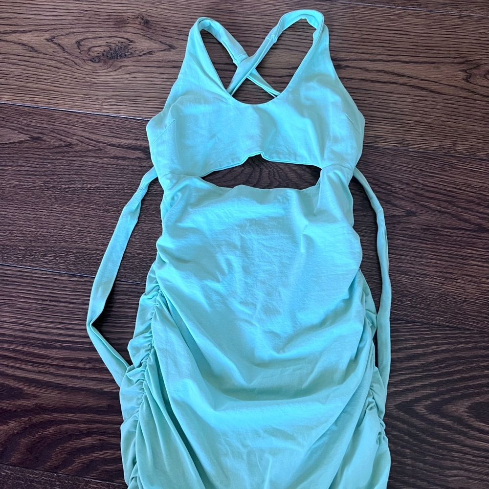 Tiger Mist green dress. Size Small